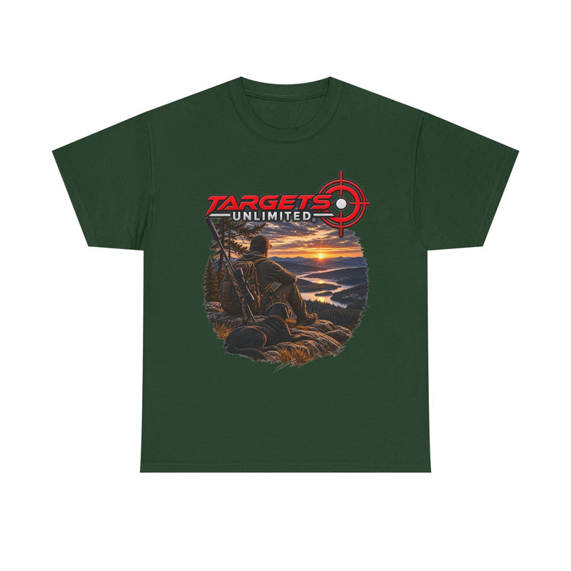 Targets Unlimited Hunting T-Shirt – Sunset Shooter Graphic Tee