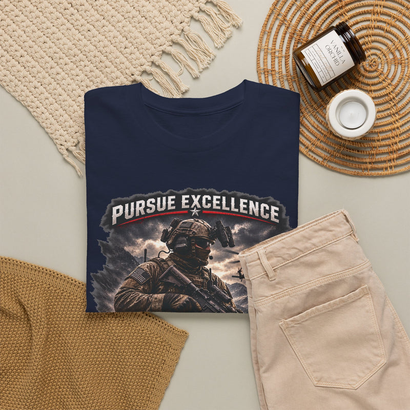 Pursue Excellence Archery & Shooting Tee | Targets Unlimited Back Graphic