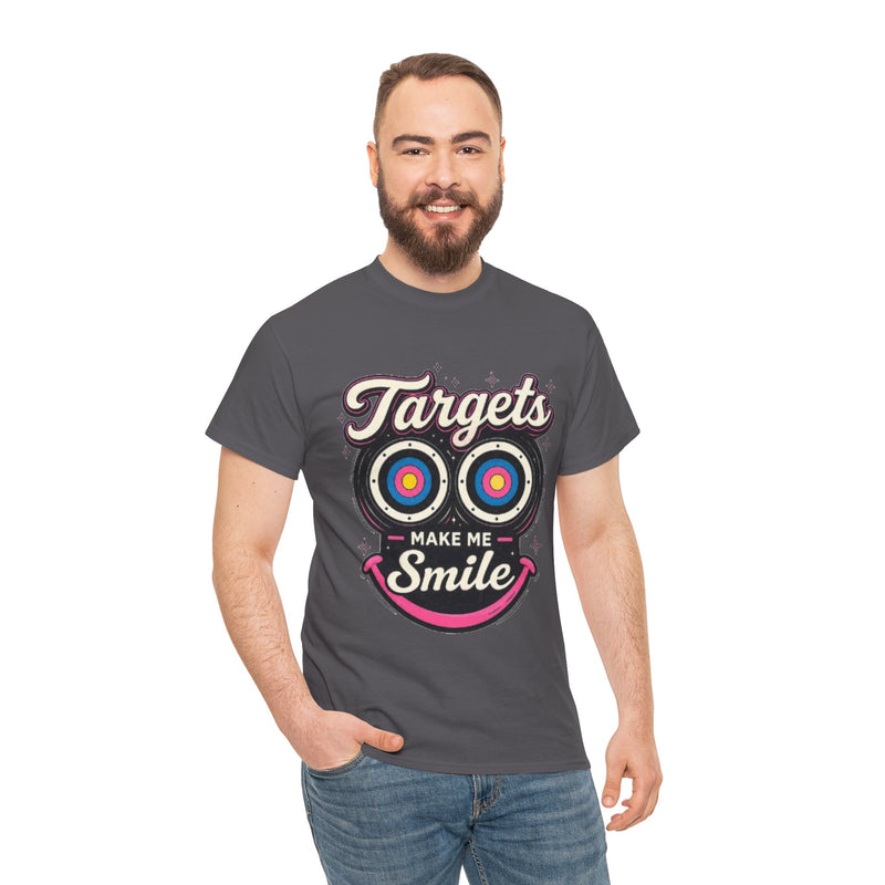 Targets Make Me Smile Tee | Archery Target Graphic T-Shirt