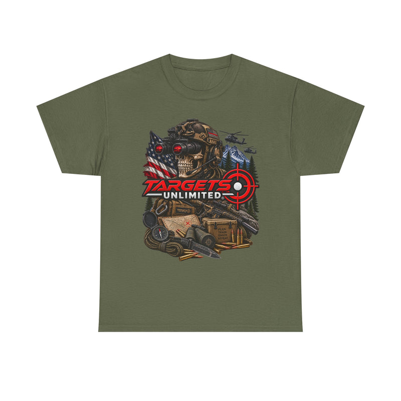 Targets Unlimited Graphic T‑Shirt — Tactical Hunting & Shooting Vibe