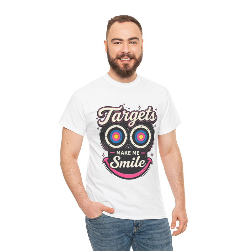 Targets Make Me Smile Tee | Archery Target Graphic T-Shirt