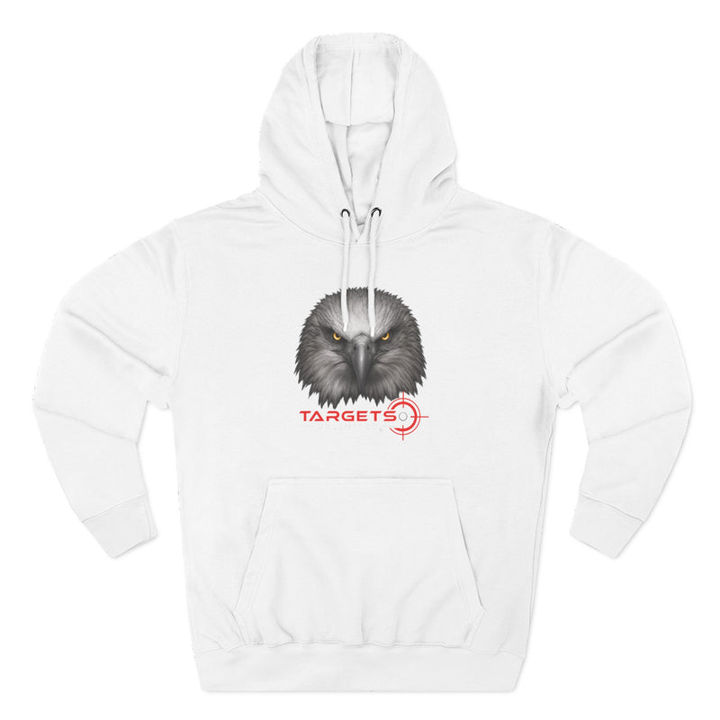 Eagle Head with Target hoodie | Three-Panel Fleece Hoodie