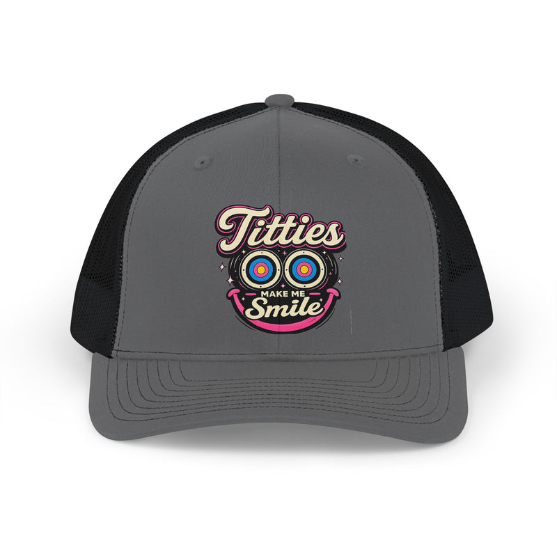 Trucker Cap | "Titties Make Me Smile" Graphic Snapback