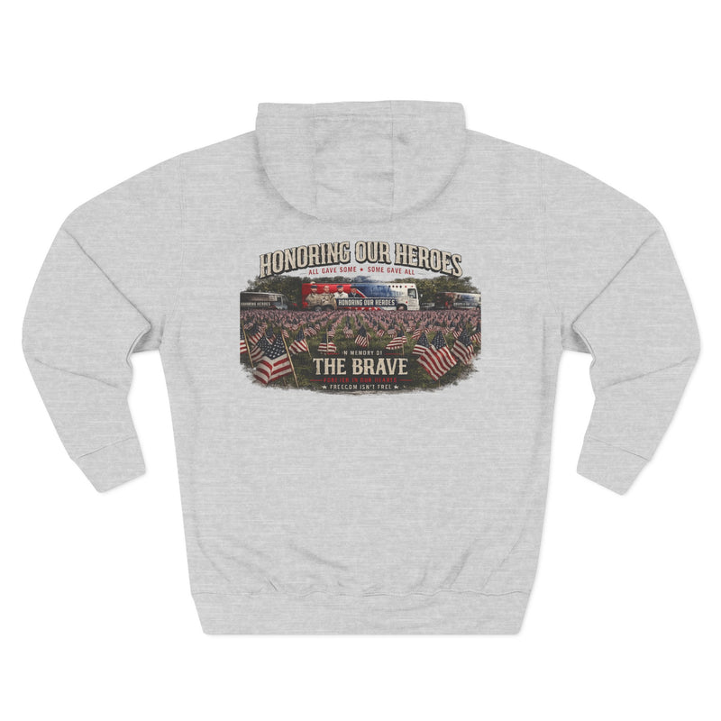 Three-Panel Fleece Hoodie