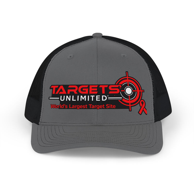 Targets Unlimited logo Snapback | Trucker cap with target graphic