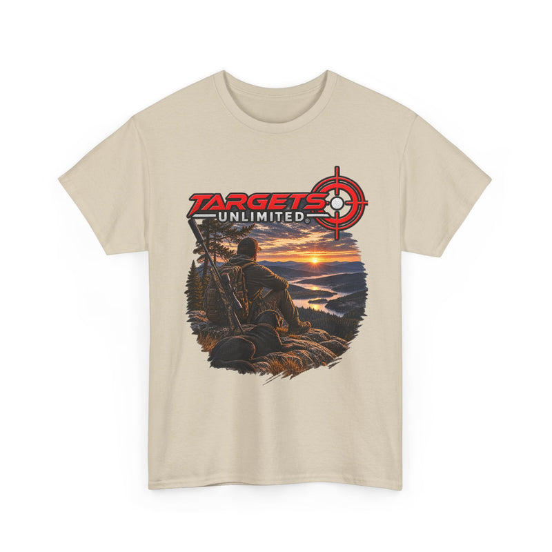 Targets Unlimited Hunting T-Shirt – Sunset Shooter Graphic Tee