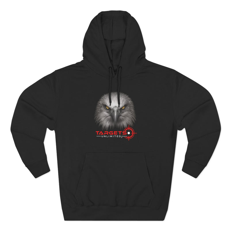 Eagle Head with Target hoodie | Three-Panel Fleece Hoodie