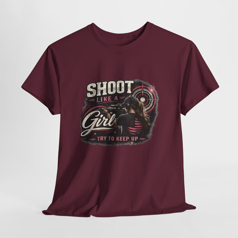 Shoot Like a Girl Tee | Targets Unlimited Back Graphic