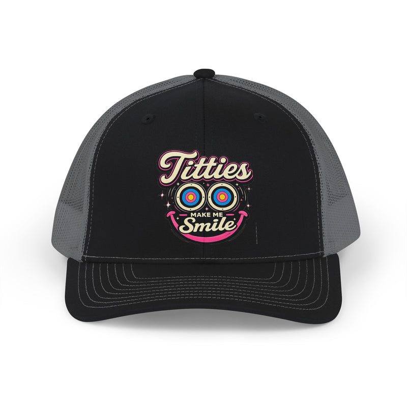 Trucker Cap | "Titties Make Me Smile" Graphic Snapback