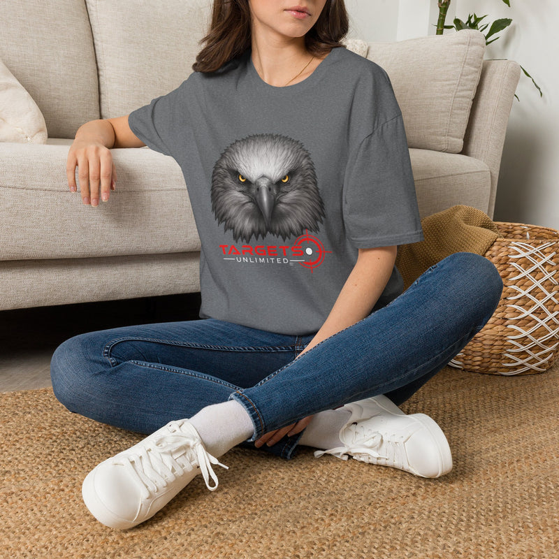 Intense Eagle Face T-Shirt | Fierce Bald Eagle Head Graphic