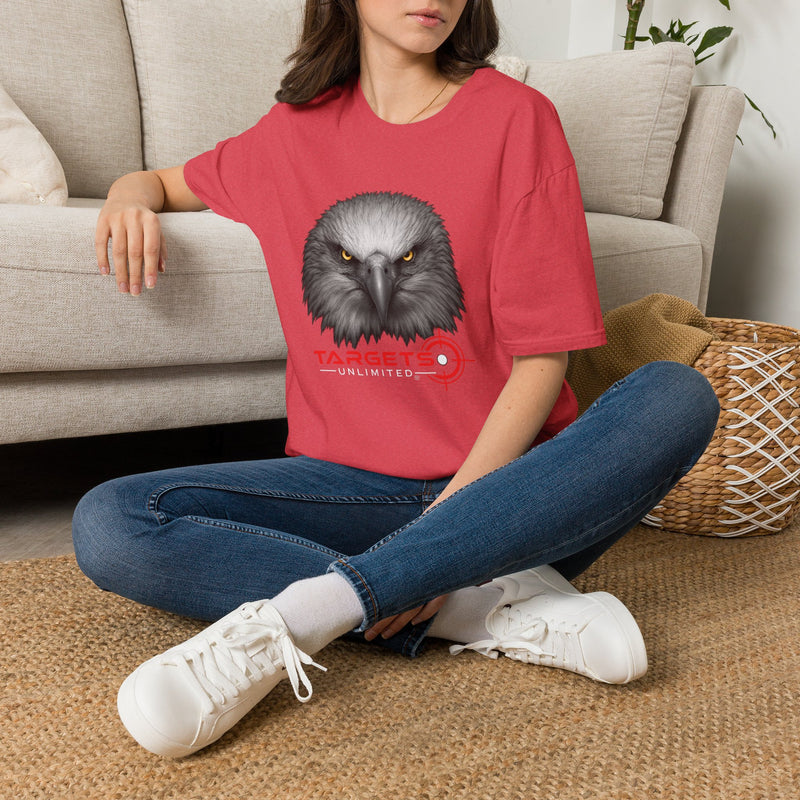 Intense Eagle Face T-Shirt | Fierce Bald Eagle Head Graphic