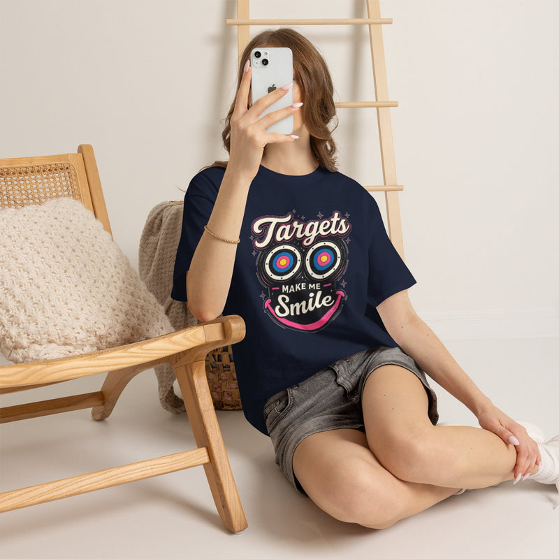 Targets Make Me Smile Tee | Archery Target Graphic T-Shirt