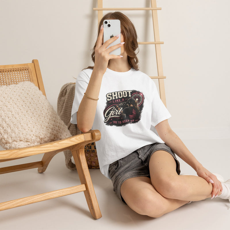 Shoot Like a Girl Tee | Targets Unlimited Back Graphic