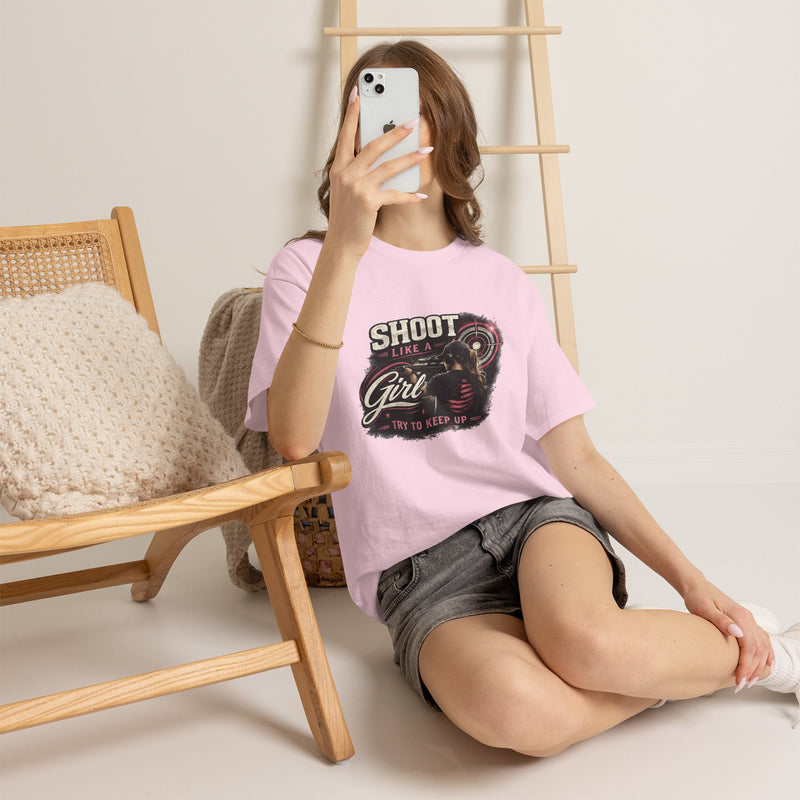 Shoot Like a Girl Tee | Targets Unlimited Back Graphic