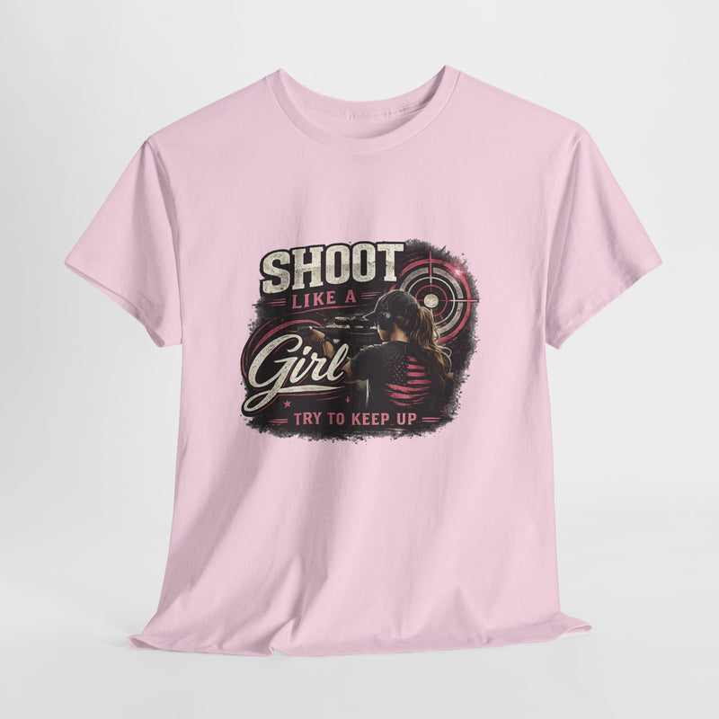 Shoot Like a Girl Tee | Targets Unlimited Back Graphic