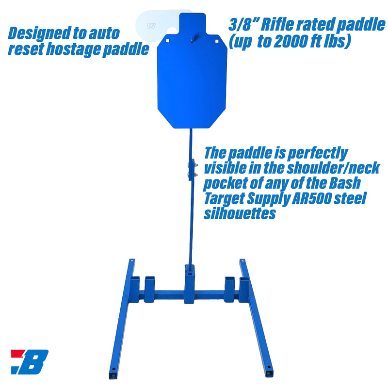 Bash Targets Top Post 2x4 Gong Hostage 3/8"