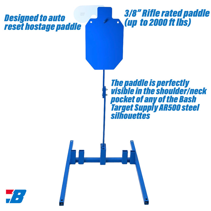 Bash Targets Top Post 2x4 Gong Hostage 3/8"