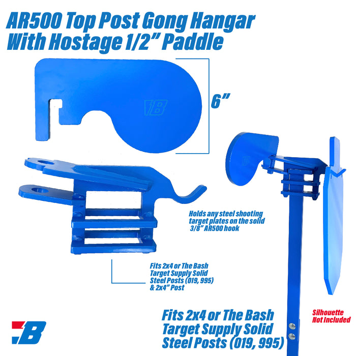 Bash Targets Top Post 2x4 Gong Hostage 1/2"