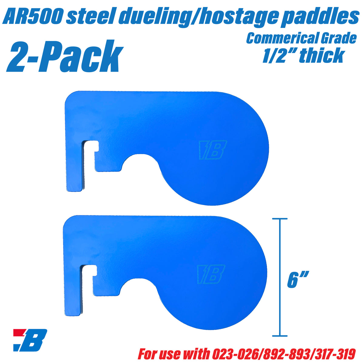 Bash Targets Dueling Paddle - 1/2"