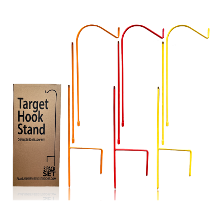 Shooting Target Stand - Modular Steel Shephard Hook (3 Pack) 82" Max Height