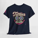 International Breast Cancer Awareness shirt | "Titties make me smile" Graphic — image 4