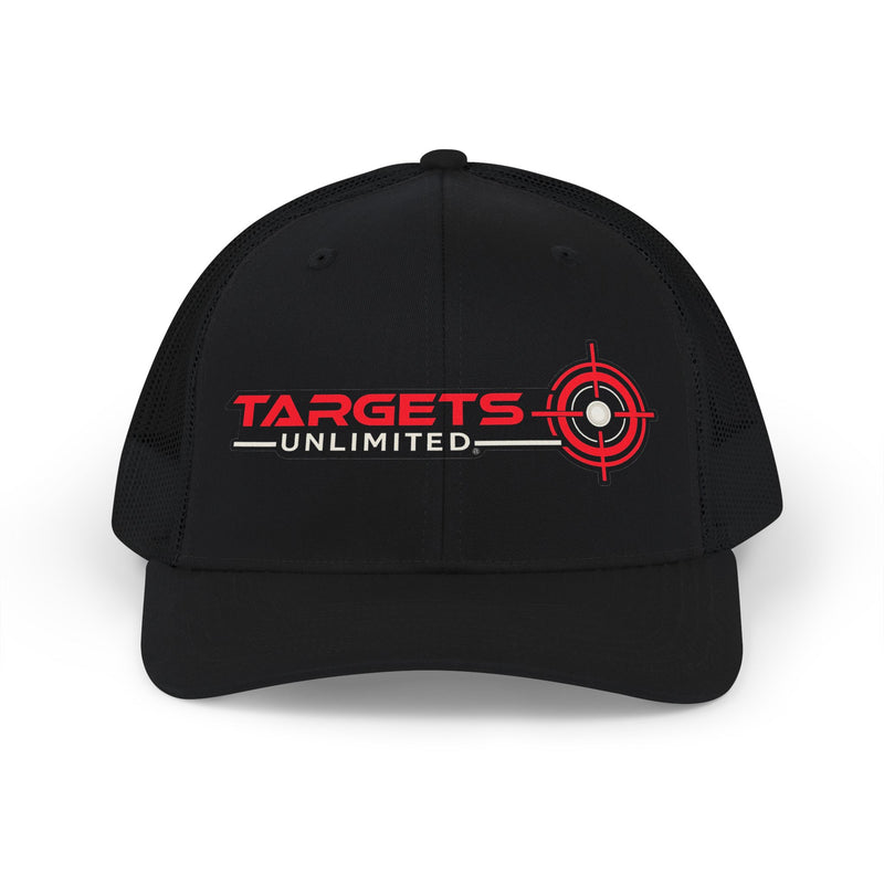 Targets Unlimited logo Snapback | Trucker cap with target graphic