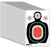 50 EZ2C 12"x18" Silhouette Shooting Paper Target USA MADE Premium Targets for Range (Peel-Off Pad 50)