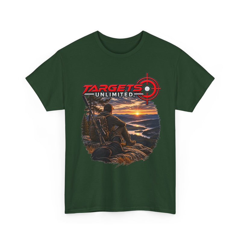 Targets Unlimited Hunting T-Shirt – Sunset Shooter Graphic Tee