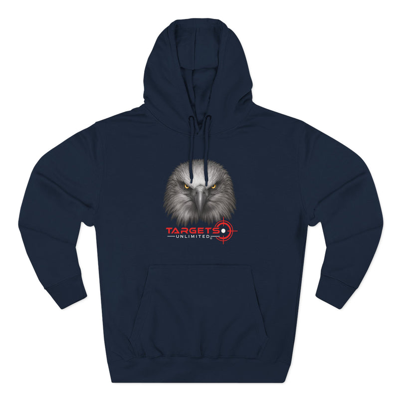 Eagle Head with Target hoodie | Three-Panel Fleece Hoodie