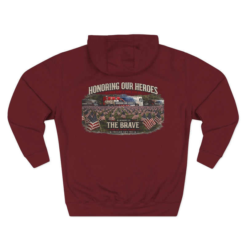 Three-Panel Fleece Hoodie