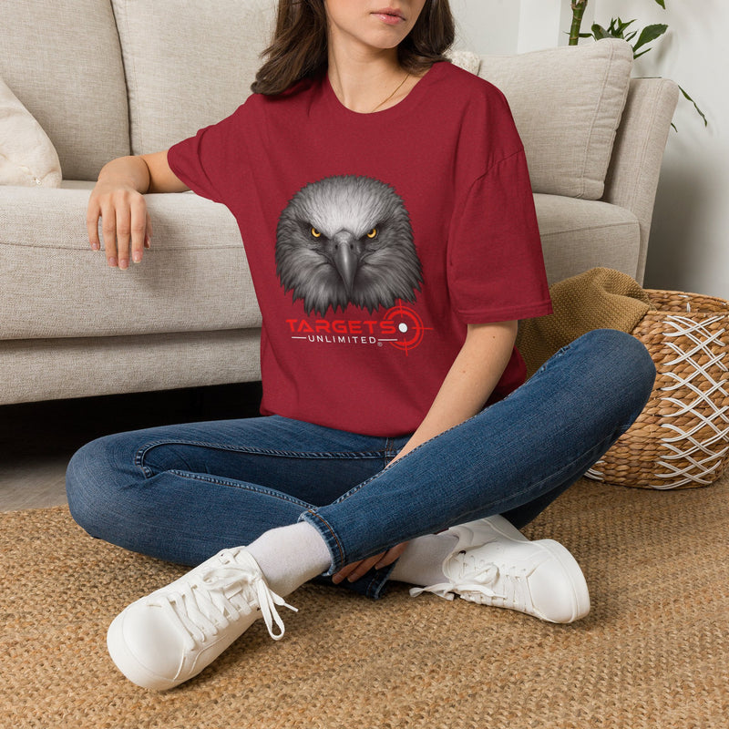 Intense Eagle Face T-Shirt | Fierce Bald Eagle Head Graphic