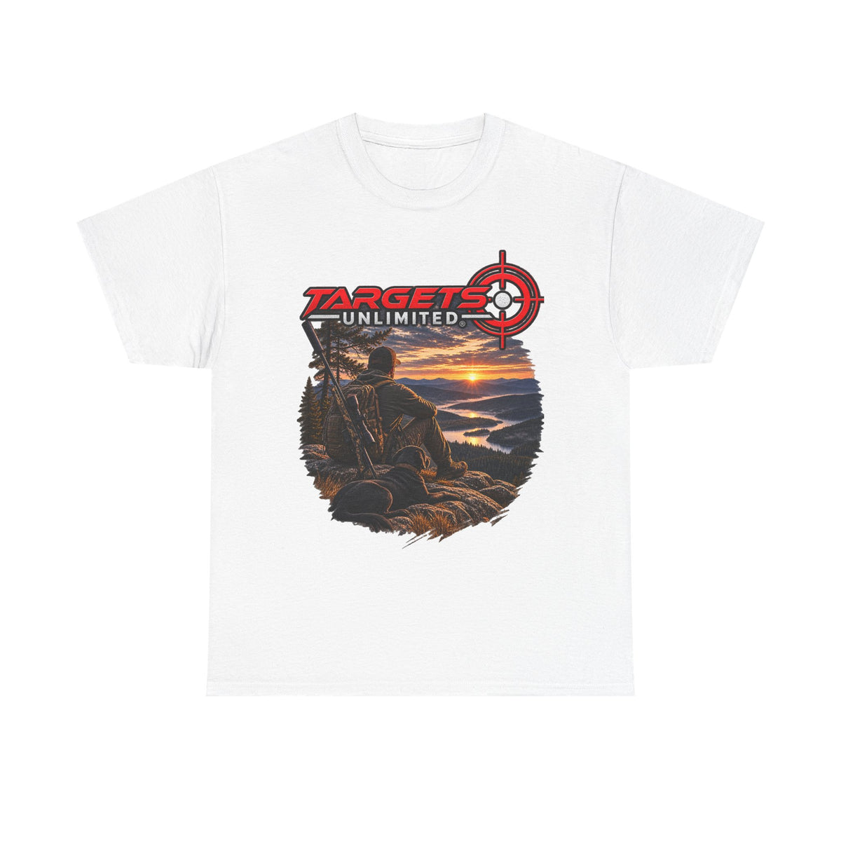 Targets Unlimited Hunting T-Shirt – Sunset Shooter Graphic Tee
