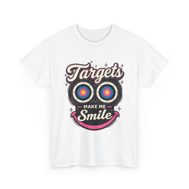 Targets Make Me Smile Tee | Archery Target Graphic T-Shirt