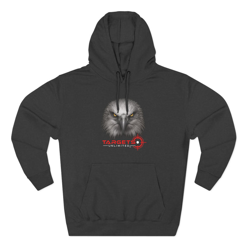 Eagle Head with Target hoodie | Three-Panel Fleece Hoodie