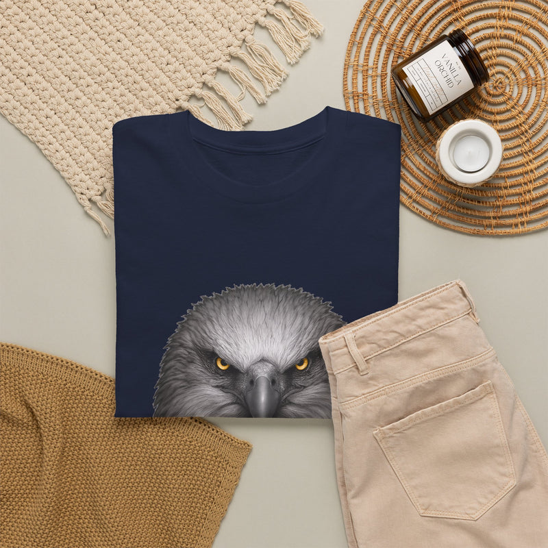 Intense Eagle Face T-Shirt | Fierce Bald Eagle Head Graphic