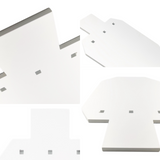 Silhouette Gong AR500 3/8" Thick, Powder Coated White — image 2