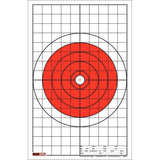 EZ2C Targets #5: Bullseye w 1" Grids for Sight-in 11"x17" USA MADE