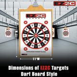 EZ2C Four Fun Game Styles: Paper Targets Shooting Range 11"x17" USA MADE