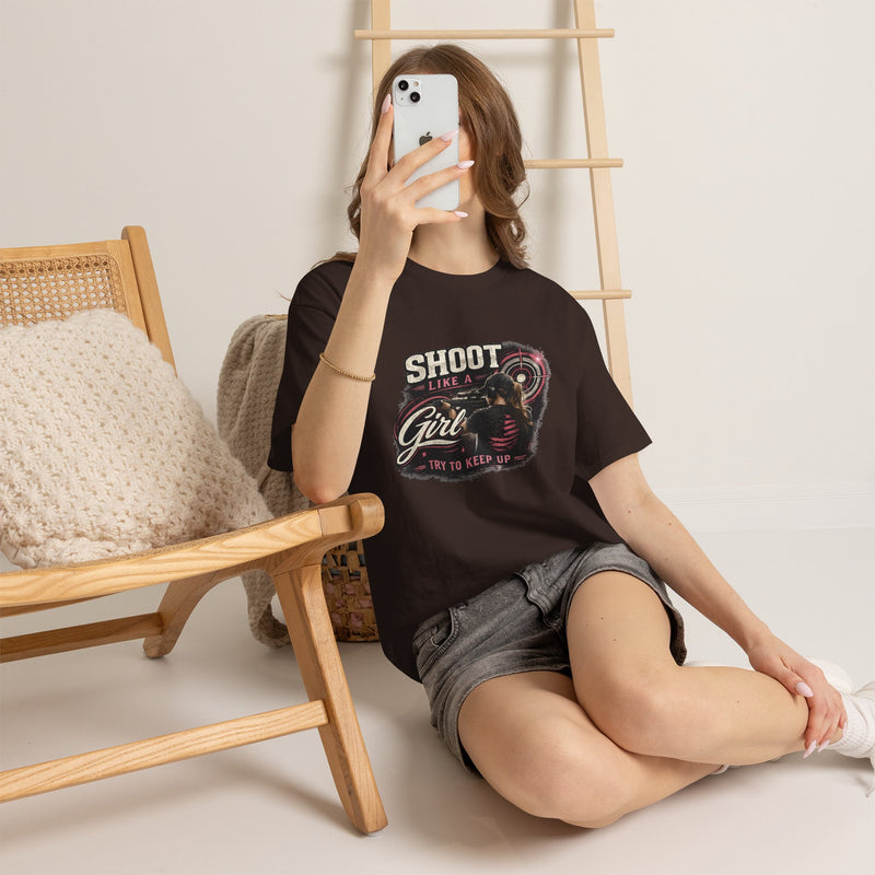 Shoot Like a Girl Tee | Targets Unlimited Back Graphic