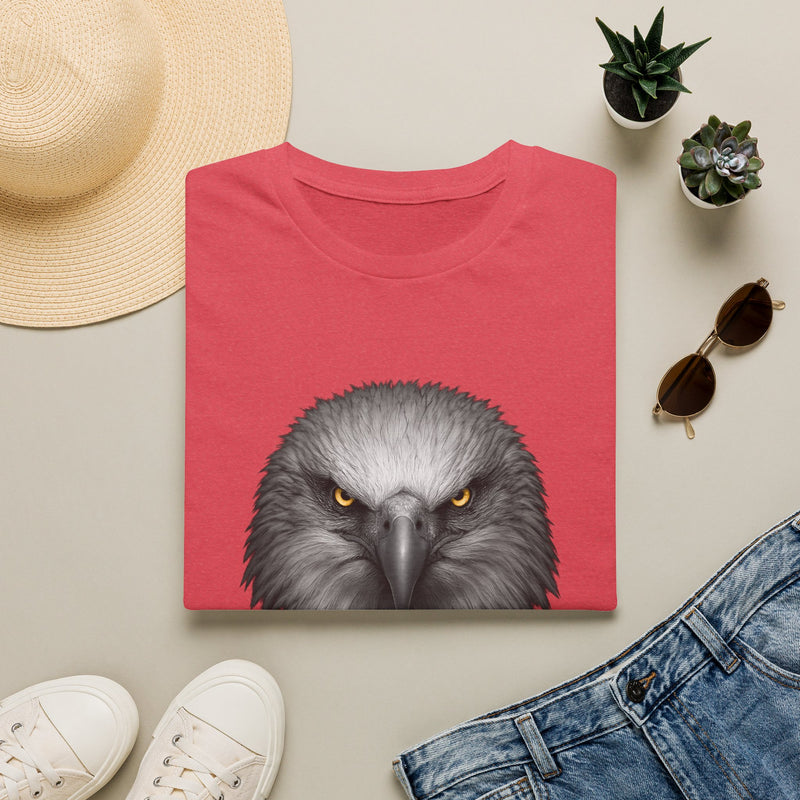 Intense Eagle Face T-Shirt | Fierce Bald Eagle Head Graphic