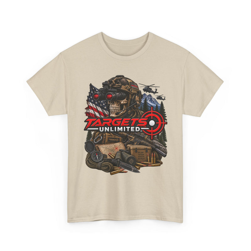 Targets Unlimited Graphic T‑Shirt — Tactical Hunting & Shooting Vibe