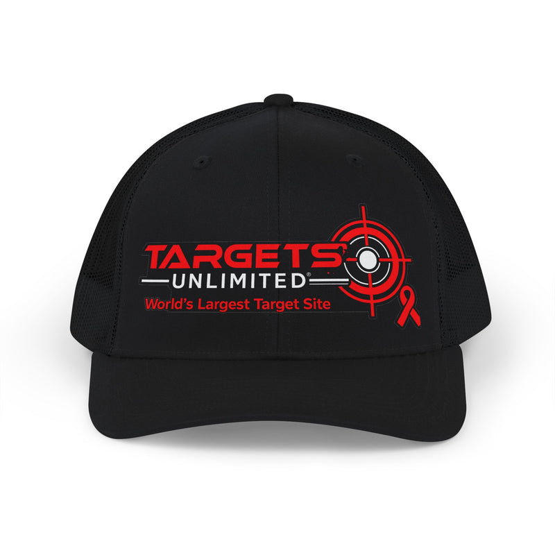 Targets Unlimited logo Snapback | Trucker cap with target graphic