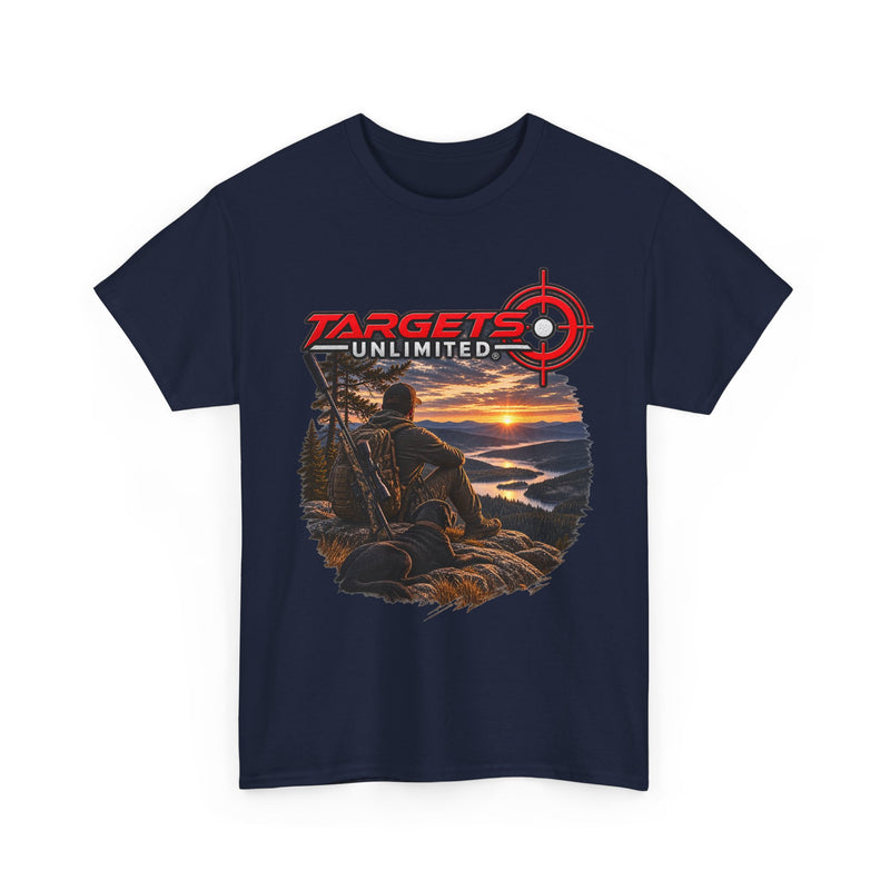 Targets Unlimited Hunting T-Shirt – Sunset Shooter Graphic Tee