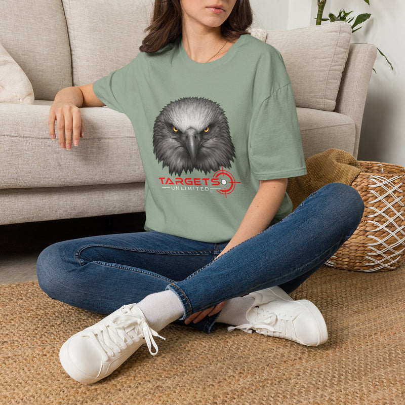Intense Eagle Face T-Shirt | Fierce Bald Eagle Head Graphic