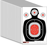 100 EZ2C 12"x18" Silhouette Shooting Target USA MADE Premium Targets for the Range, Gun Gifts (Peel-Off Pad 100)