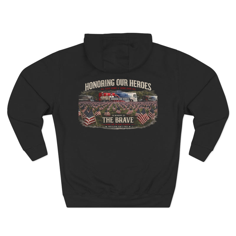 Three-Panel Fleece Hoodie