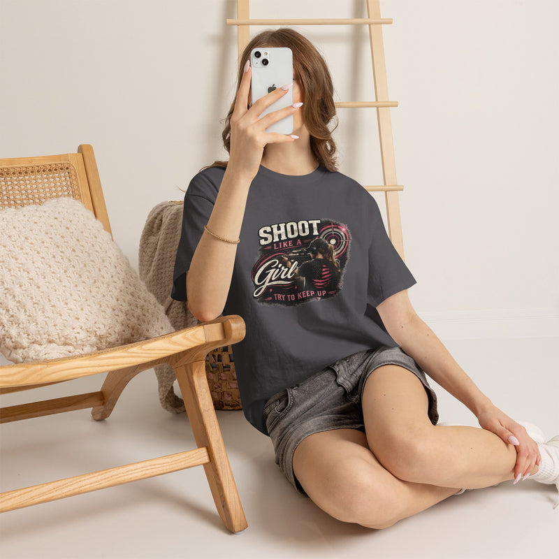 Shoot Like a Girl Tee | Targets Unlimited Back Graphic