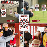 EZ2C Targets #15: Dartboard Paper Shooting Target 11"x17" USA Made