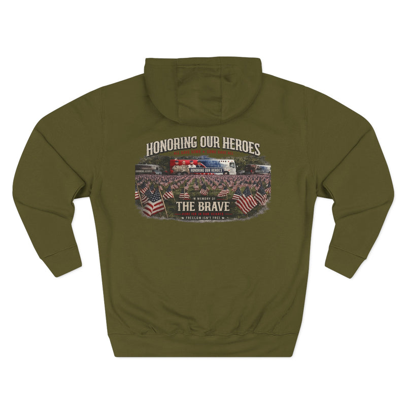 Three-Panel Fleece Hoodie