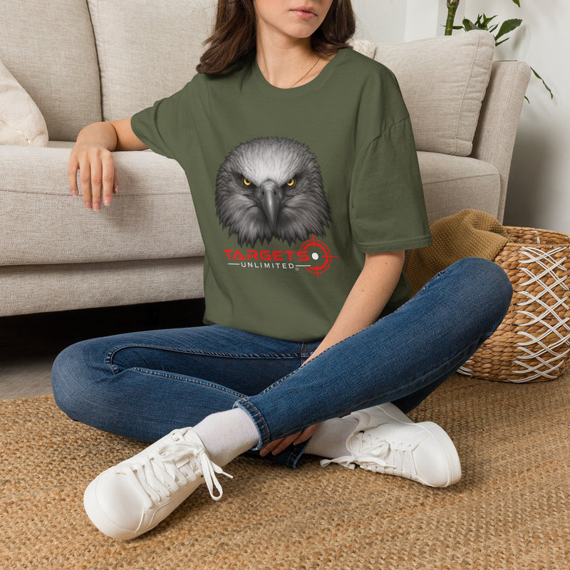 Intense Eagle Face T-Shirt | Fierce Bald Eagle Head Graphic